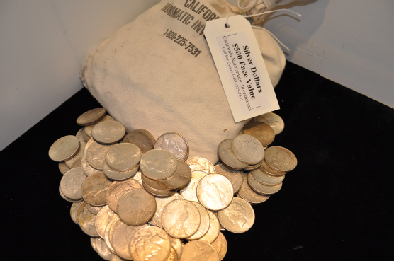 Bag of Silver Dollars