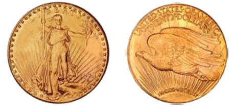 Saint Gaudens $20 gold piece